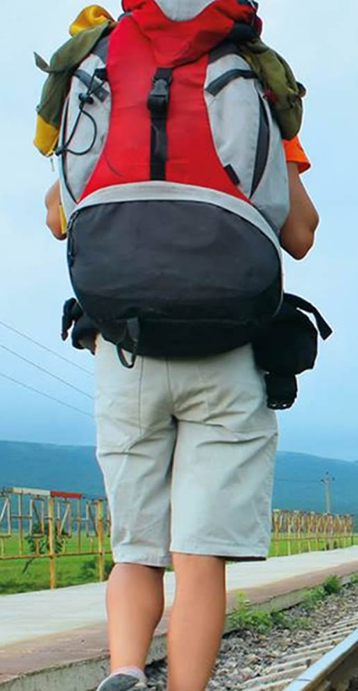 Missionário com mochila